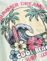 T-Shirt - Glitzerprint - hellgr&uuml;n