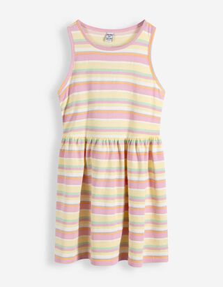 Kleid - Allover-Print - Hellgelb