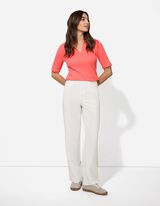 Poloshirt - Katoenmix - lichtrood