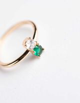 Anello - Zircone - oro