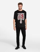 Horrorshirt - 3D-effect - zwart