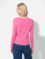 Pullover - Zierkn&ouml;pfe - pink