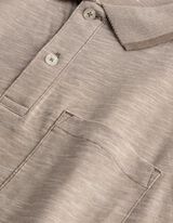 T-Shirt - Polokragen - Taupe