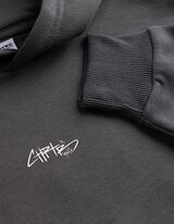 Bluză cu glugă - Oversized Fit - Gri &icirc;nchis
