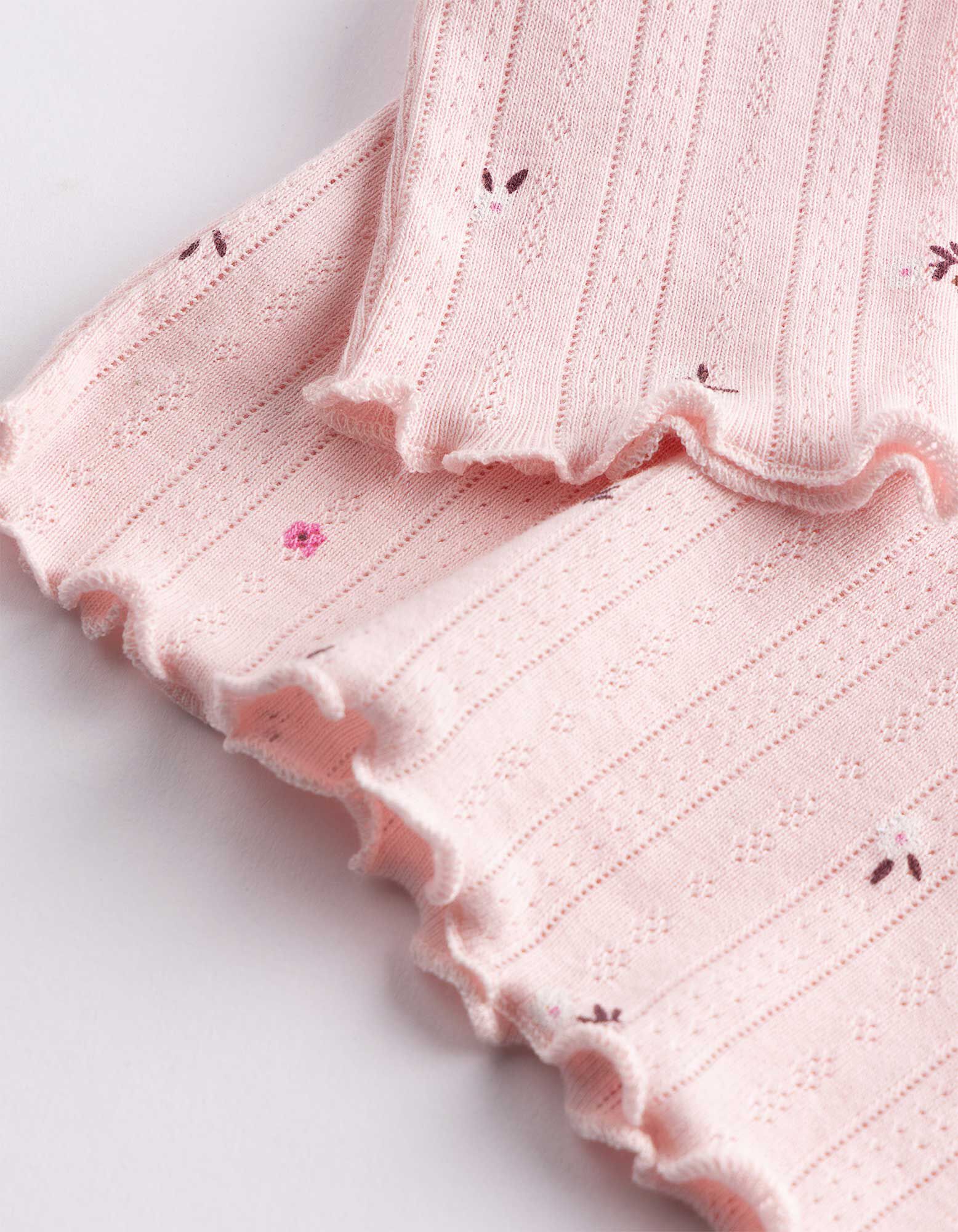 Longsleeve - Pointelle - Lichtroze