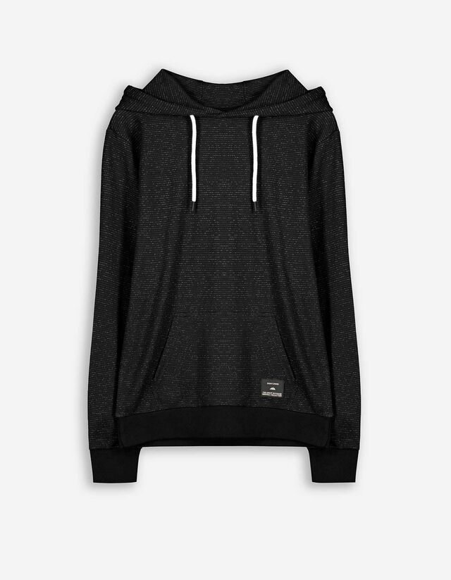 Hoodie - Regular fit - zwart