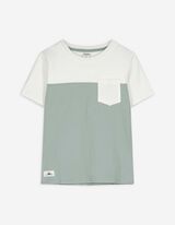 T-Shirt - Aufgesetze Taschen - grün