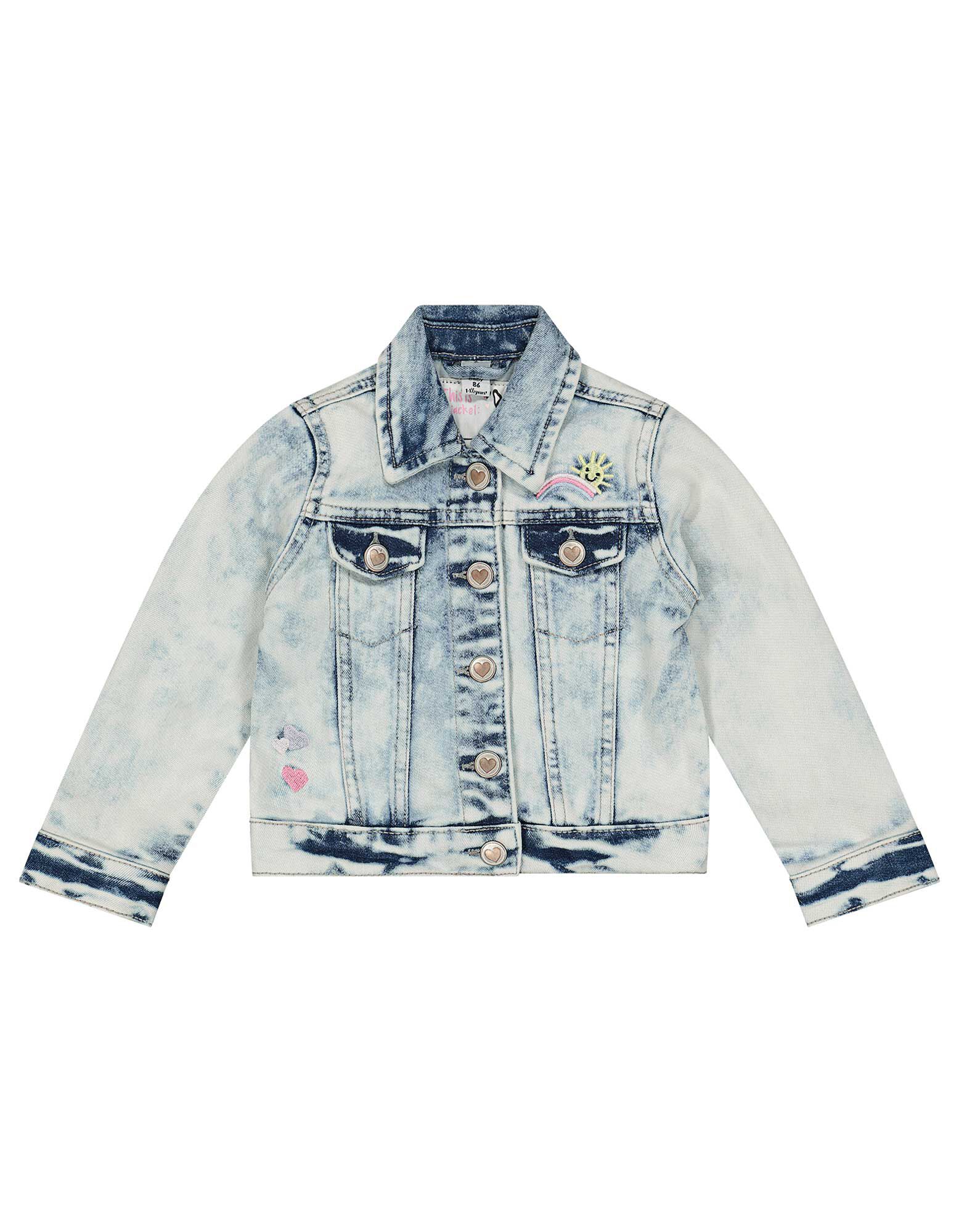 Baby giacca jeans - ricami - Takko Fashion