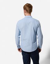 Chemise - Lin m&eacute;lang&eacute; - Bleu clair