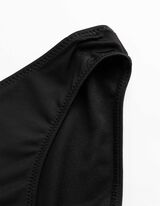 Bikinislip - einfarbig - schwarz