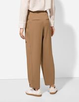 Nadrág - Velúr utánzat - világos barna