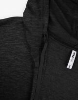 Ilgas kardiganas - Viskozės mišinys - tamsiai pilkas