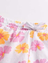 Shorts - Allover-Print - Wei&szlig;