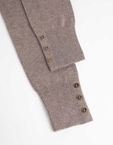 Ilgas kardiganas - Viskozės mišinys - rudas