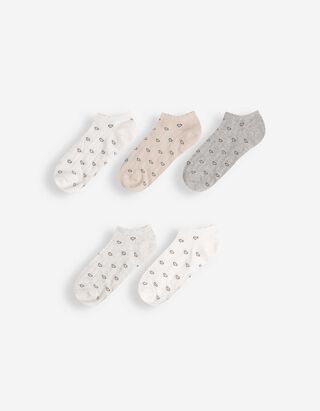 Calze sneakers - Confezione da 5 pezzi