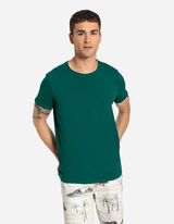 Felső - Pamut - s&ouml;t&eacute;tz&ouml;ld