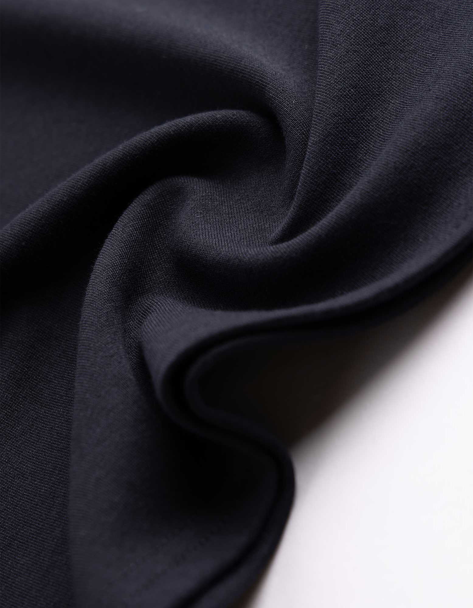 Langarmshirt - Rollkragen - Dunkelblau