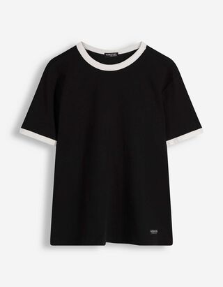 T-shirt - Regular fit - zwart