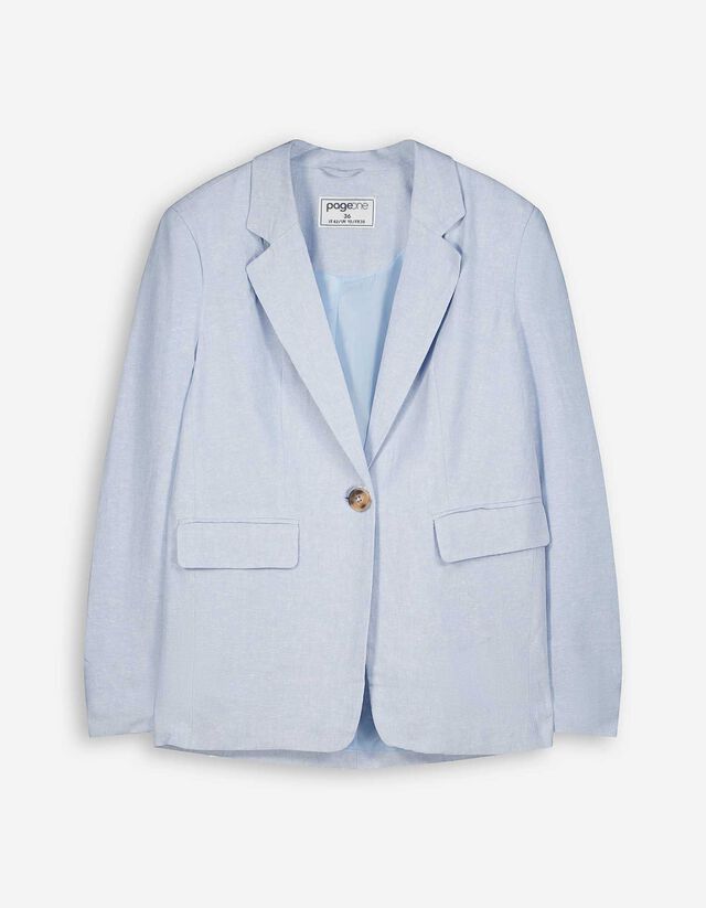 Blazer - Amestec in - Albastru deschis