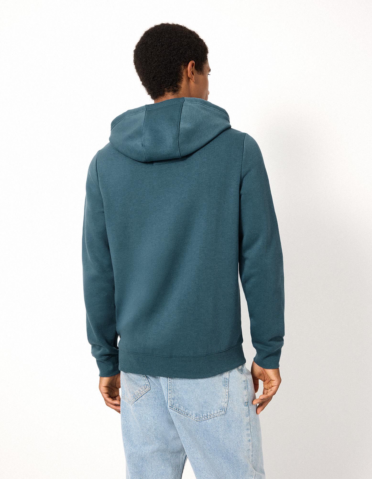 Sweatjacke - Kapuze - Petrol