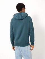 Sweatjacke - Kapuze - Petrol