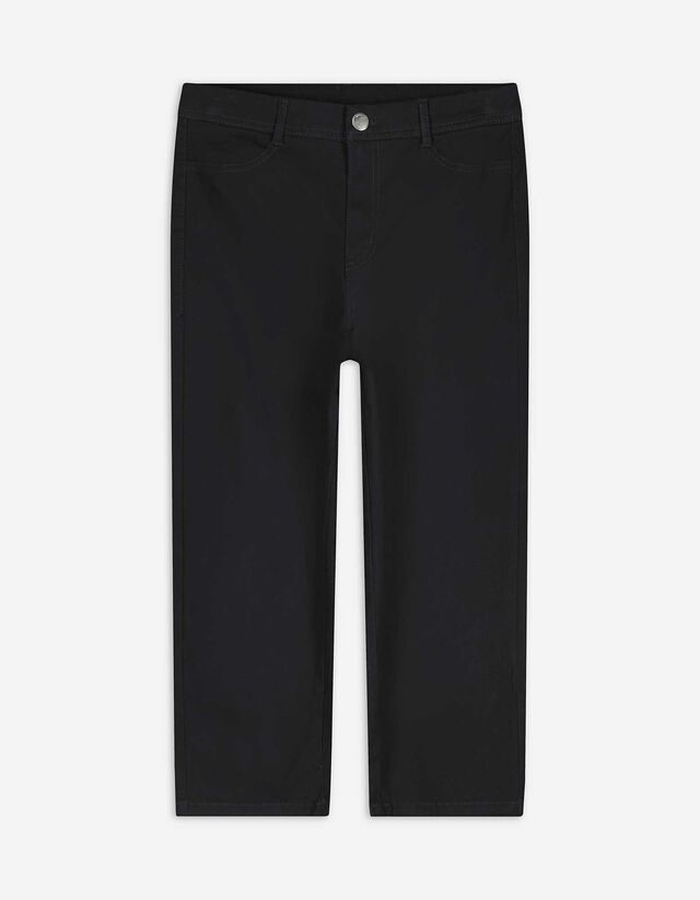 Caprihose - Twill - schwarz