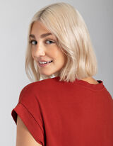 Kleid - gerade geschnitten - Orange