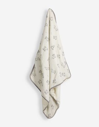 Decke - Pl&uuml;sch - Off-White
