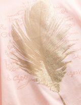 T-Shirt - Glitzerprint - rosa