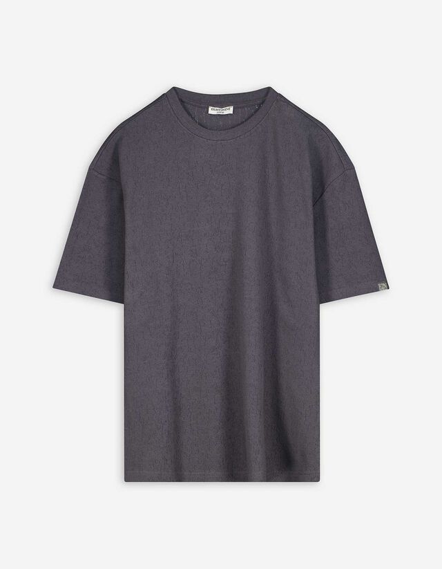 T-Shirt - Baumwoll-Mix - dunkelgrau