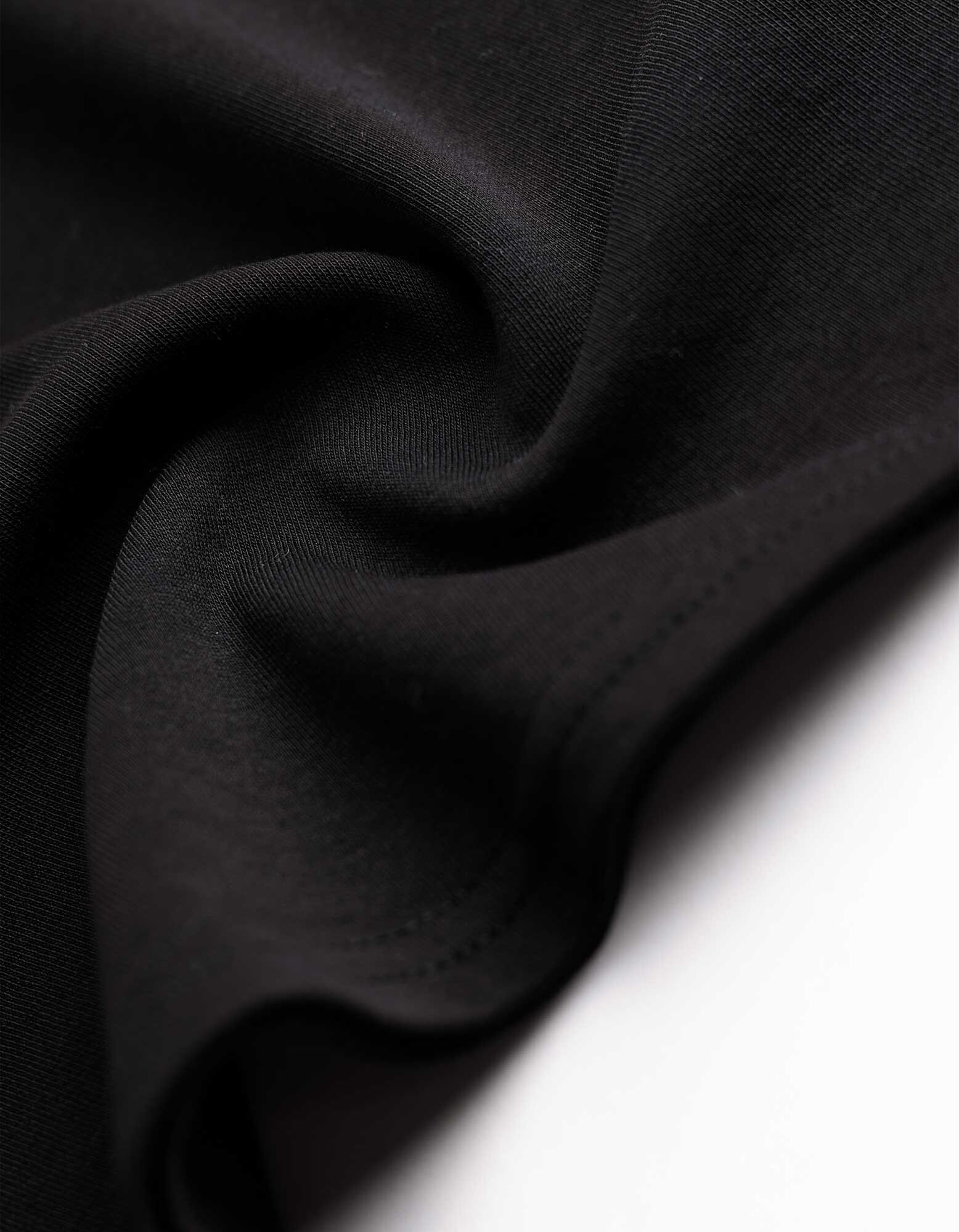 Langarmshirt - Rollkragen - Schwarz