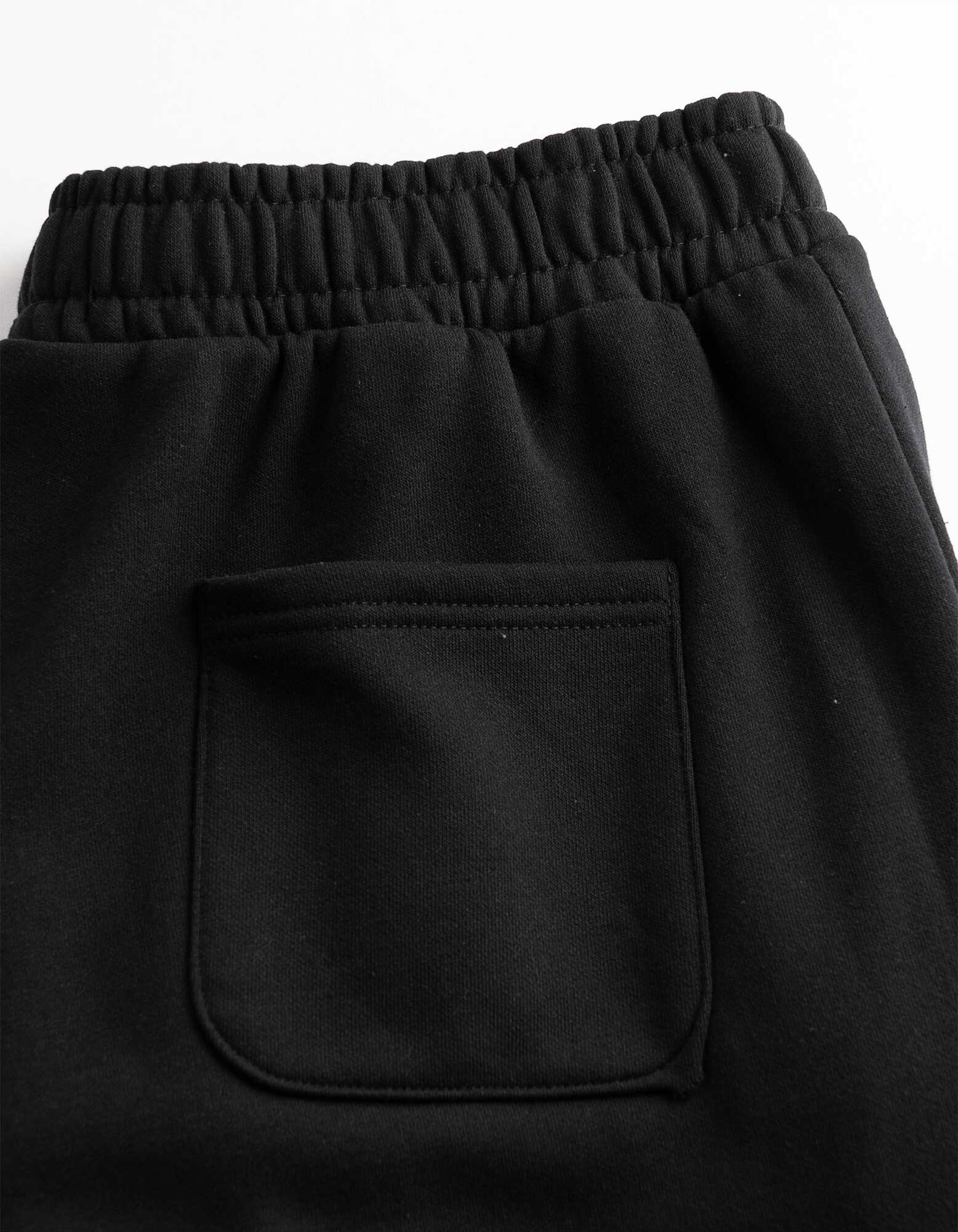 Jogginghose - Wide Fit - Schwarz