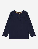Jungen Langarmshirt - Knopfverschluss