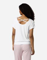Yoga T-Shirt - Watervalhals - wit
