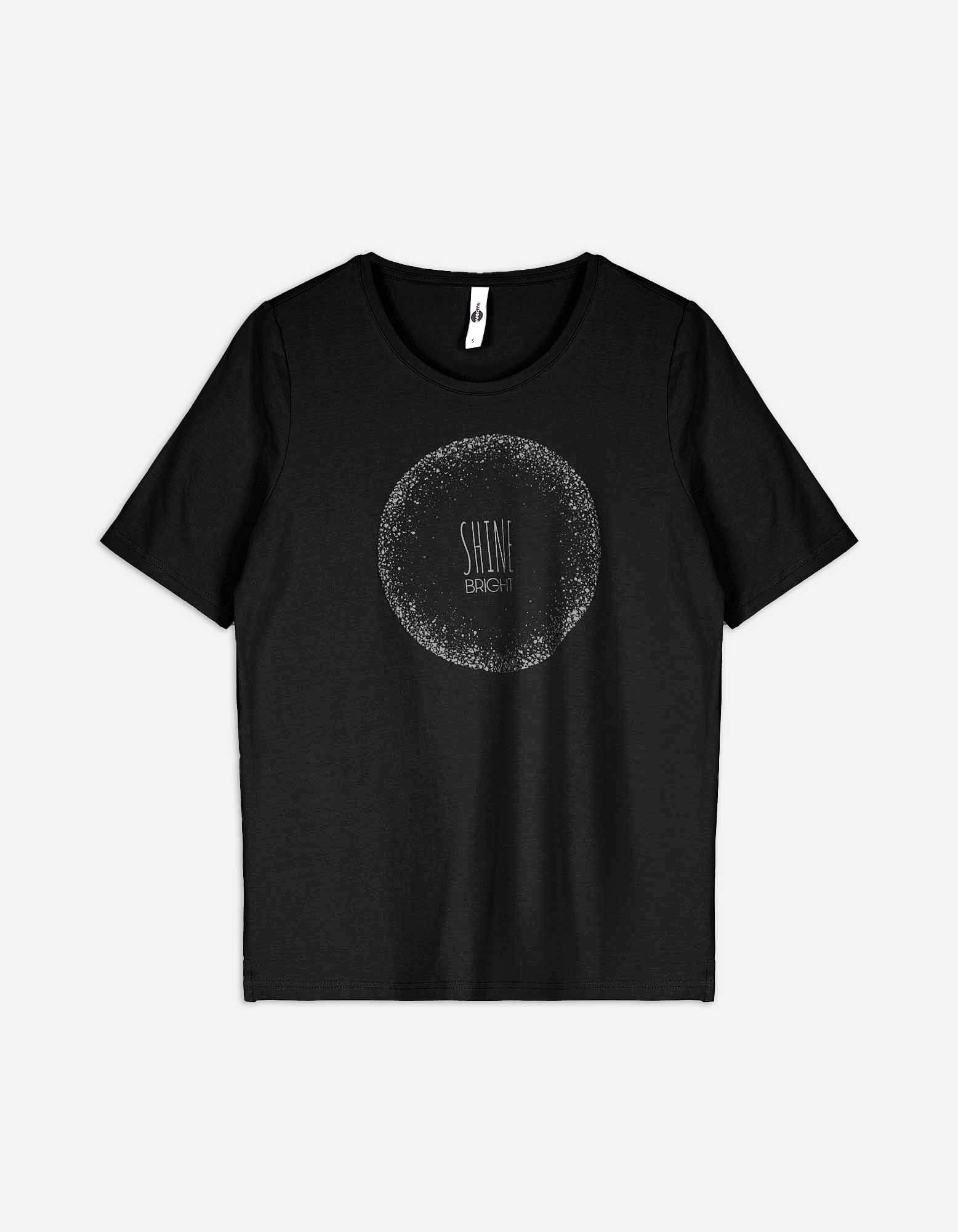 T-Shirt - Frontprint - schwarz - Takko Fashion