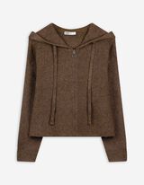 Kardigan - Kapuce - hneda