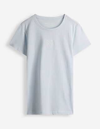 T-Shirt - Schriftzug - Hellblau