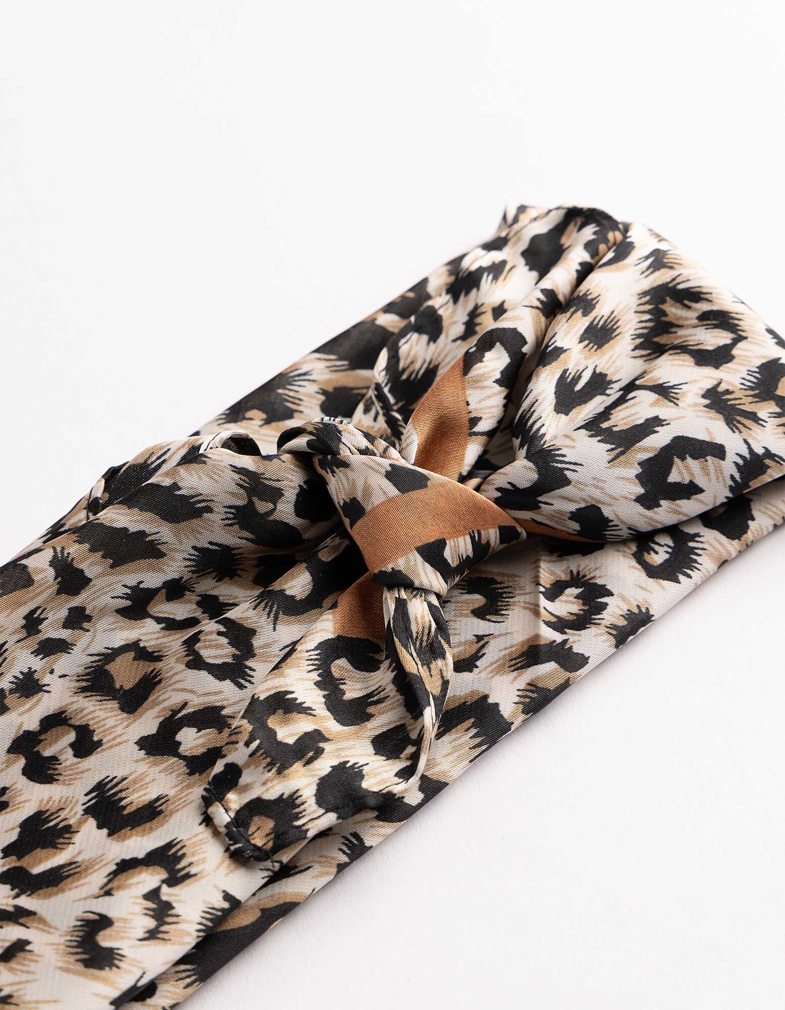 Haarschmuck - Leopardenmuster - braun