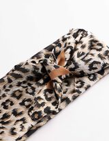 Haarschmuck - Leopardenmuster - braun