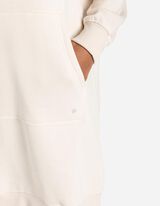 Šaty - Kapucňa s tunelovým sťahovaním - bezova