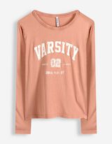 Langarmshirt - Frontprint - orange