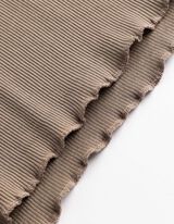 Tričko s dlouhým rukávem - Krajková aplikace - svetle hneda