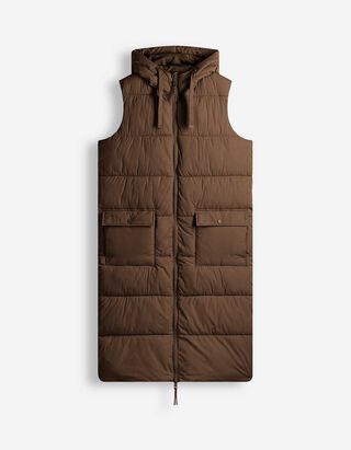 Gilet lungo - Regular Fit - marrone chiaro