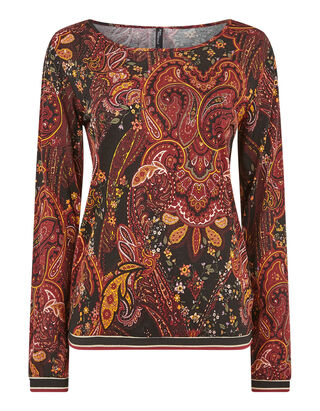 Damen Longsleeve mit  Paisleymuster 
