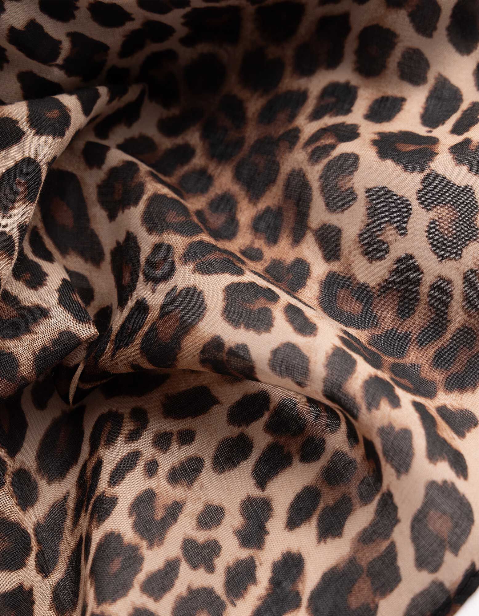 Tuch - Leopardenmuster - hellbraun