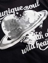 Longsleeve - Voorkantprint - Zwart