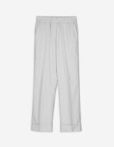 Pantaloni - Righe gessate - grigio