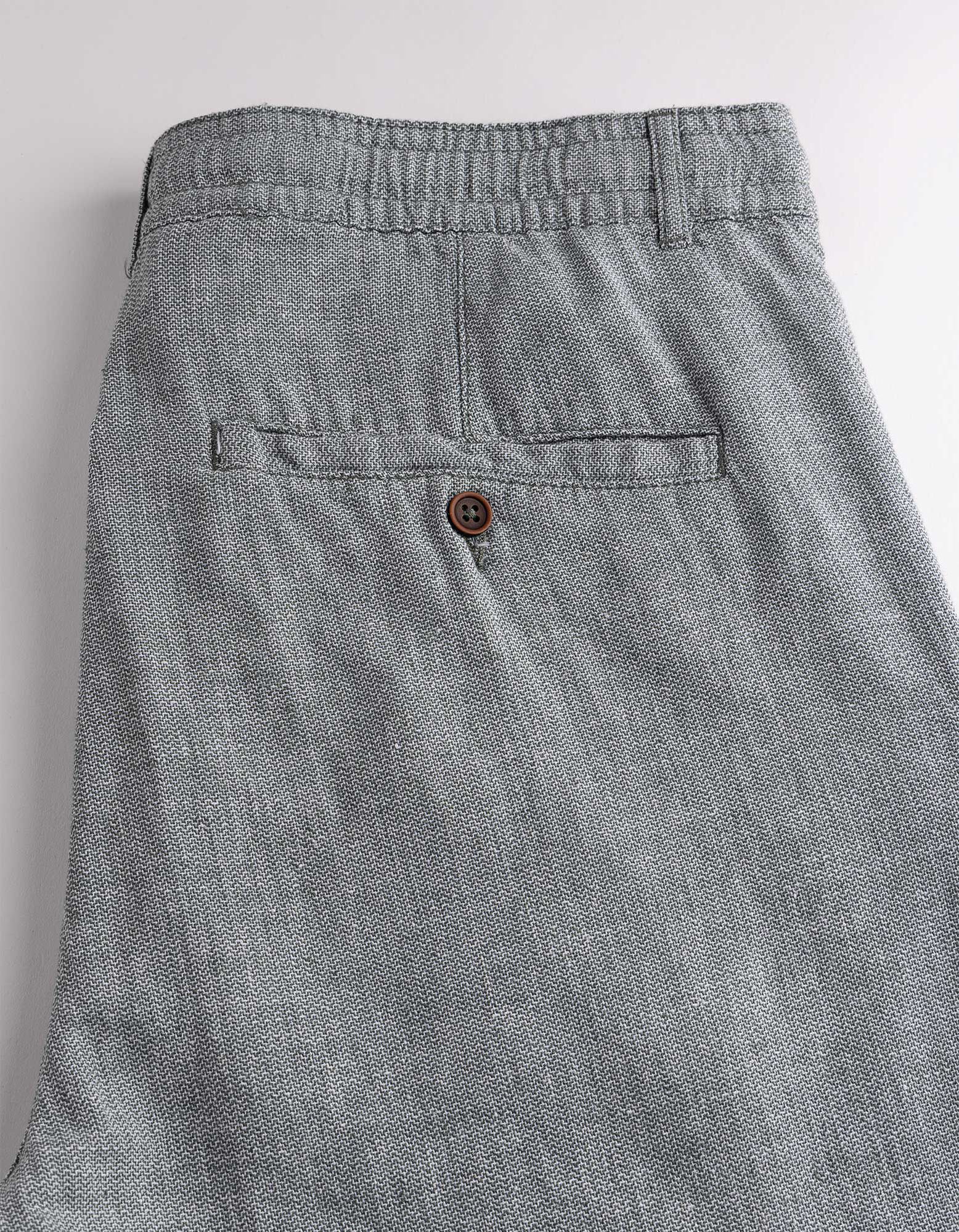 Chinoshorts - Meliert - gr&uuml;n