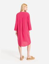 Abito blusato - LENZING™ ECOVERO™ - rosa fucsia