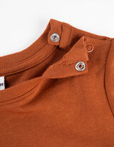 Majica dugih rukava - Prednja štampa - svetlobraon